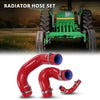 G-PLUS Radiator Hose Set Upper Lower and Bypass Hoses Compatible with John Deere Models Red