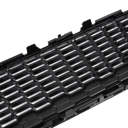 G-PLUS Front Bumper Upper Grille Compatible with Ford Focus S & SE 2015-2018 Replace for F1EZ-8200A, F1EZ-8200B Mesh Grill Honeycomb Style Black