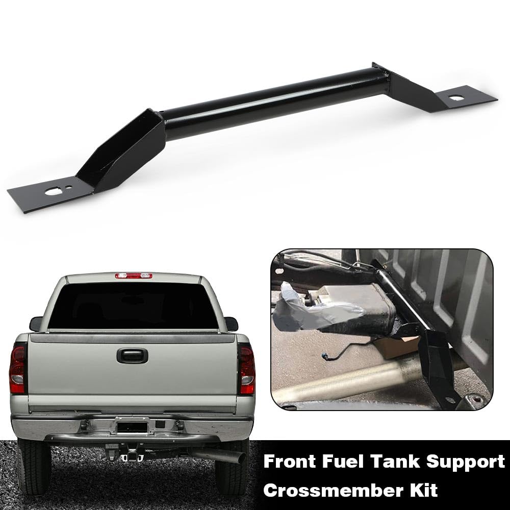 G-PLUS Front Fuel Tank Support Crossmember Kit Compatible with Chevy Silverado & GMC Sierra 1500 2500 3500 Regular or Heavy Duty 1996-2006