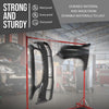 G-PLUS 5ft-7ft Adjustable Paint Stand Automotive Painting Rack 8 Hooks w/ 4 Swiveling Wheels Auto Body Stand for Painting Drying Rack Red