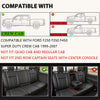 G-PLUS Floor Mats 3PCS Fit for Ford F250 F350 Super Duty Crew Cab Models 1999-2007,TPE Custom Fit All Weather Floor Liners 1st & 2nd Row Car Mats