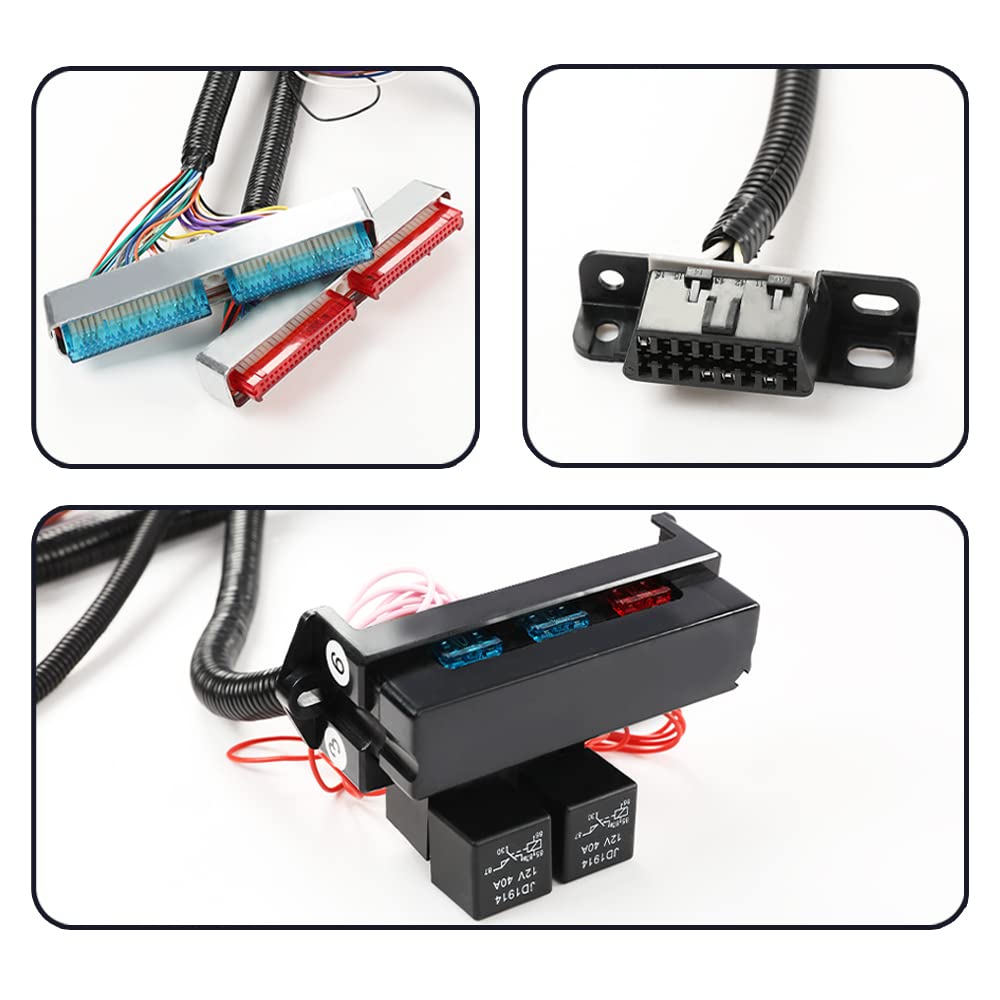 G-PLUS Standalone Wiring Harness T56 or Non-Electric Tran Compatible with 1997-2004 Corvette/Cts-V Ls1 / Ls6 Engines (Drive by Cable Only) 4L60E, TH350, TH400