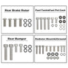 G-PLUS ATV Bolt Screw Kit Set 378 Piece Compatible with Yamaha Banshee 350 YFZ350 1987-2006 Polished Stainless Silver Color Iron