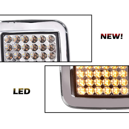 G-PLUS LED Front Park Signal Lamp Compatible with 03-08 H2 05-08 H2 SUT Left Right LED Corner Signal Lights Parking Lamps Turn Signal Marker Light Front Fender Replacement 2pcs