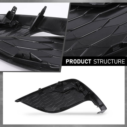 G-PLUS Front Right Bumper Fog Light Cover, Compatible with Toyota Camry XSE SE 2021-2024, NOT Fit LE XLE Model, Passenger Side, 8148106220, TO1039242