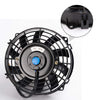 G-PLUS Universal 30 Row AN10 Aluminum Transmission Engine Oil Cooler Kit Black+ 7" Electric Cooling Fan Kit