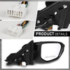 G-PLUS Power Heated View Camera Side Mirror w/ 11-Pin Right Passenger Side Compatible with Honda Civic Sedan 2016-2020 Manual Folding 76201TBAA11ZF 76208TBCA02ZA Glossy Black