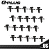 G-PLUS Metal automobile screw body fender bumper retainer U-nut clip gasket fastener 40Pcs Compatible with BMW 1er - E81 - E82 - E87 - E88 - F20