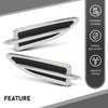 G-PLUS Pair Fender Vent Insert Chrome Molding Trim, Compatible with Ford Escape 2013-2015, LH Driver & RH Passenger Side, CJ5Z16228AB, CJ5Z16228AA, FO1267100, FO1266100