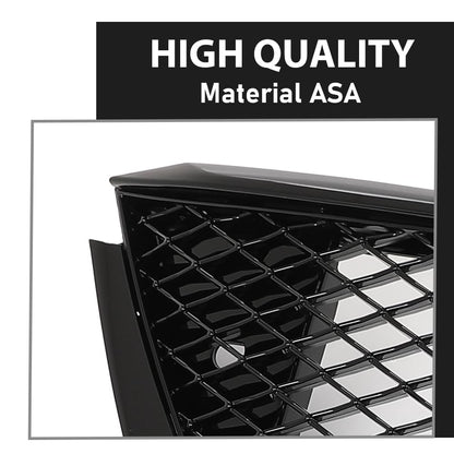 G-PLUS Front Bumper Hood Grille Grill Mesh Compatible with Cadillac CT5 2020-2024 84517549, 84613162, 84934970 Gloss Black