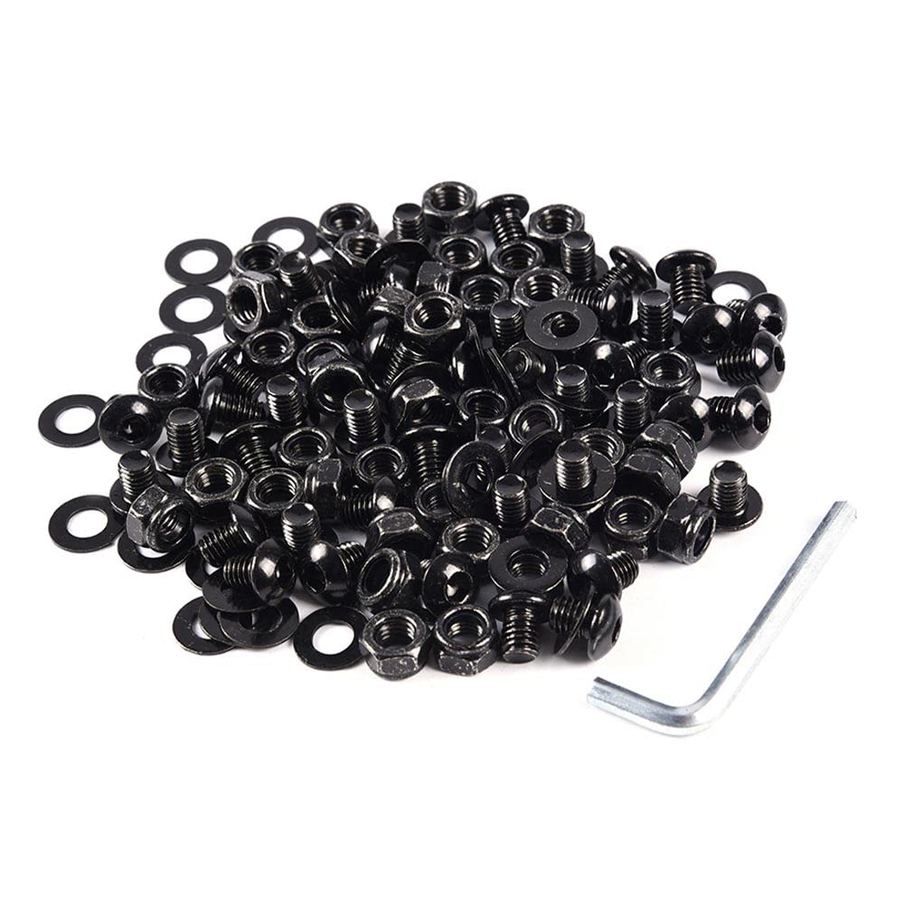G-PLUS Universal Fender Flares Screw/Bolt Hardware Kit Set Compatible with Universal Car Models Black