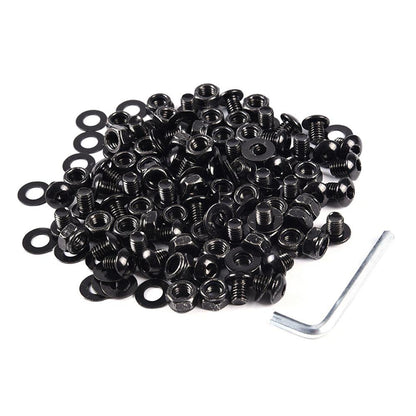 G-PLUS Universal Fender Flares Screw/Bolt Hardware Kit Set Compatible with Universal Car Models Black