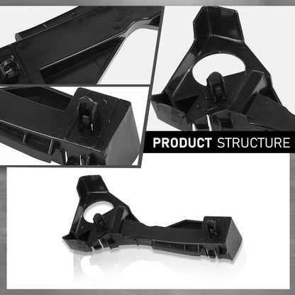 G-PLUS Front Left & Right Side Bumper Bracket Set Compatible with Toyota Corolla CE/LE/S 2003-2008 5211502061 Black