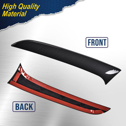 G-PLUS Rear Window Spoiler Side Wing Trim Cover Compatible with 2015-2017 BMW 1 Series F20 (Carbon Black)