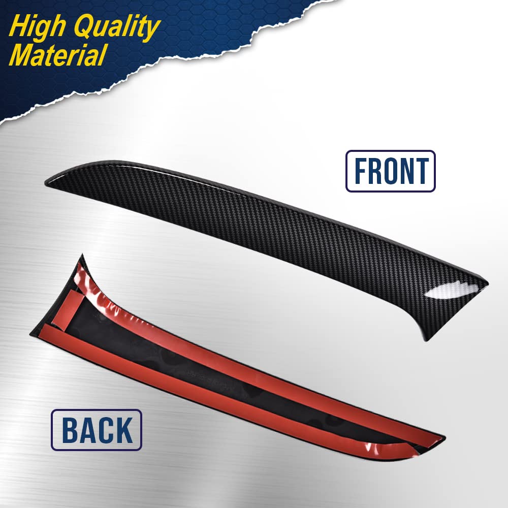 G-PLUS Rear Window Spoiler Side Wing Trim Cover Compatible with 2012-2018 BMW 3 Series Wagon F31 (Matte Black)