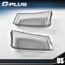 G-PLUS Headlight Lens Cover 2PCS for Chevy Silverado 2003-2006 Smoky Lens Close-up View