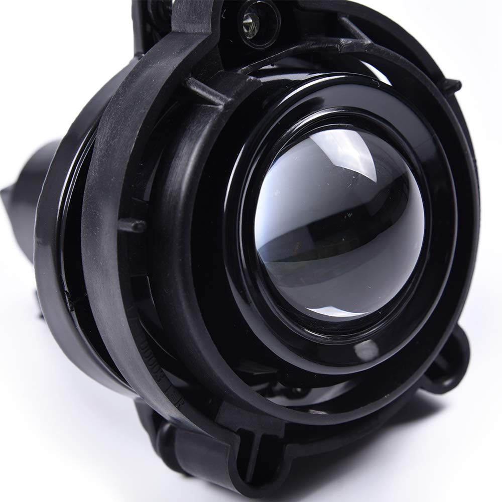 G-PLUS Fog Lights Compatible with Chevy Equinox Impala Malibu Monte Carlo Traverse/Compatible with Buick Allure Rainier Enclave Lucerne Projector Driving Fog Lamp Assembly GM2593157 10335108