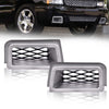 G-PLUS Front Bumper Caliper Air Duct Compatible with 2003-2007 Chevy Silverado 1500 SS-Style Left & Right Pair (Gray)