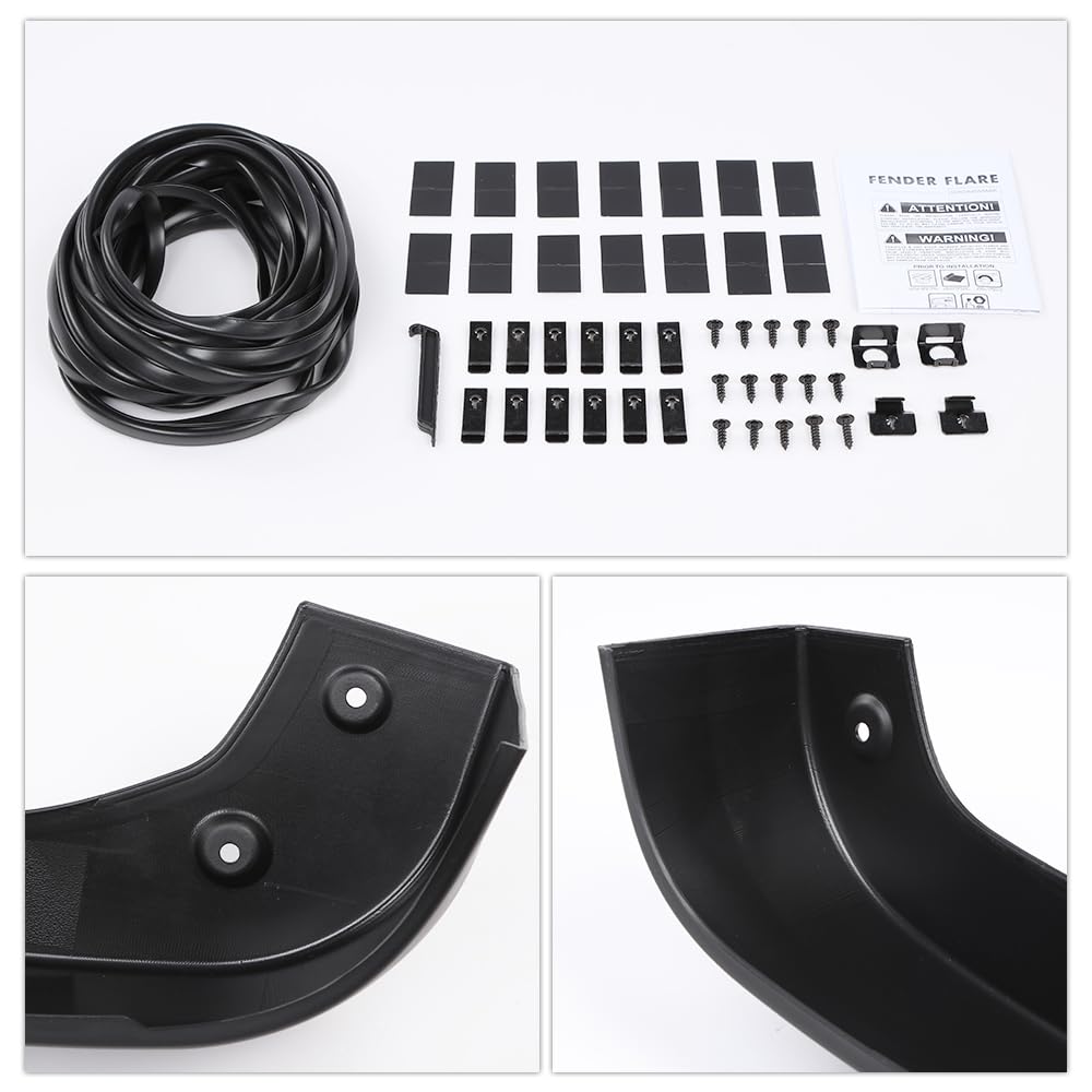 G-PLUS Fender Flares Compatible with Chevy Silverado 1500 2019-2023 Wheel Flares Not Fit Dually models (Textured Factory Style 4 PCS)