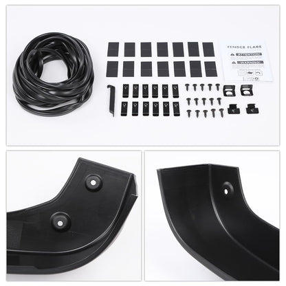 G-PLUS Fender Flares Compatible with Chevy Silverado 1500 2019-2023 Wheel Flares Not Fit Dually models (Textured Factory Style 4 PCS Front Rear)