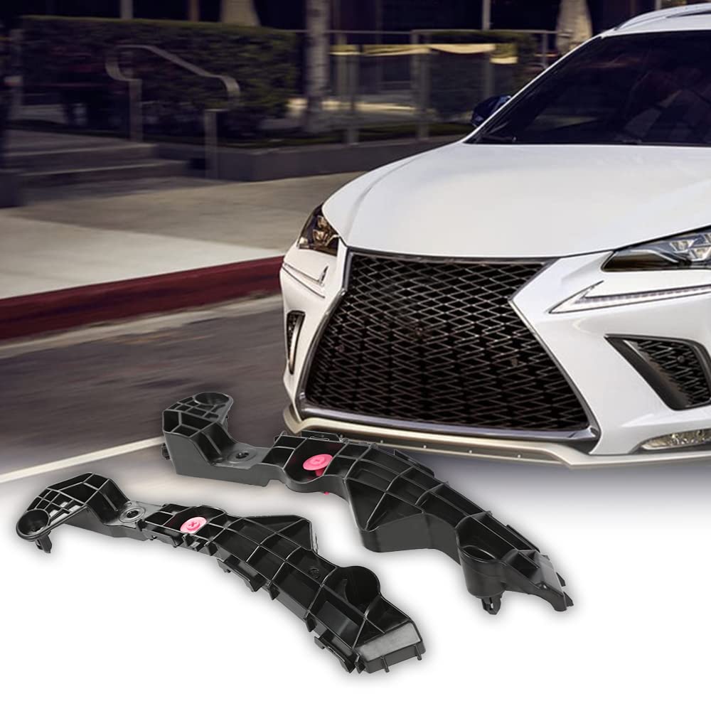 G-PLUS Front Bumper Retainer Brackets Compatible with 2015-2017 NX200t Base F Sport 2018-2019 NX300 Base F Sport 2020-2021 NX300 NX300h 5253578010 LX1033113 5253678010 LX1032113