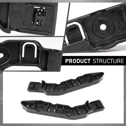 G-PLUS Pair Front Bumper Bracket Support Retainer Holder, Compatible with Jeep Grand Cherokee 2021-2023, LH Driver & RH Passenger Side 2PCS, 68408115AB, 68408114AB