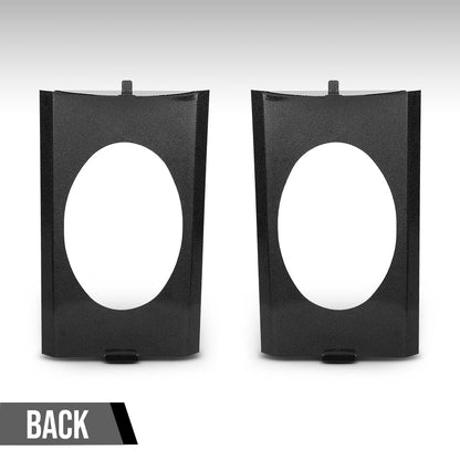 G-PLUS Behind Seat Speaker Brackets Compatible with Chevy GMC C10 Single Cab or Crew Cap Pickup 1973-1987, Fit 6×9 Speakers Black