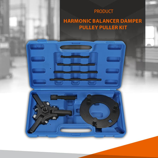 G-PLUS Harmonic Balancer Damper Pulley Puller Kit Compatible with Chevy GM Chrysler Ford etc Black