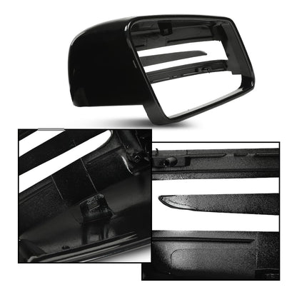 G-PLUS Mirror Cover Caps Housing Compatible with Benz S-Class W221 2011-2013/Fit Benz C-Class W204 2011-2014/Fit Benz CLS C218 2014-2018/Fit Benz GLA X156 2014-2020 A2128100164, A2128100264