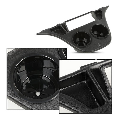 G-PLUS Golf Cart Drive Dash Mounted Radio Adapter w/Cup Holder Compatible with Yamaha, Black