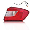 G-PLUS Tail Light w/Bulbs & Wiring Harness Red Lens Fit Chevy Cruze LS LT LTZ Premier 4-Door Sedan 2016 2017 2018 2019 Rear Brake Lamp Chrome Housing Right Passenger Side Luces TraserasAssembly