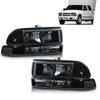 G-PLUS LED Headlights Assembly Front Headlamps Left Right Fit Chevy Blazer 1998-2005, Fit Chevy S10 Pickup 1998-2004 with Bumper Lights Smoke Lens Black Housing Clear Reflector,faros delanteros