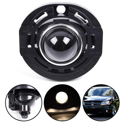 G-PLUS Bumper Fog Lights Compatible With Chrysler 300 2014/ Fit Dodge Avenger/Charger, Fit Chrysler 200 2014-2015/ Fit Dodge Challenger/Durango/Cherokee, Clear Lens Driving Fog Lamps