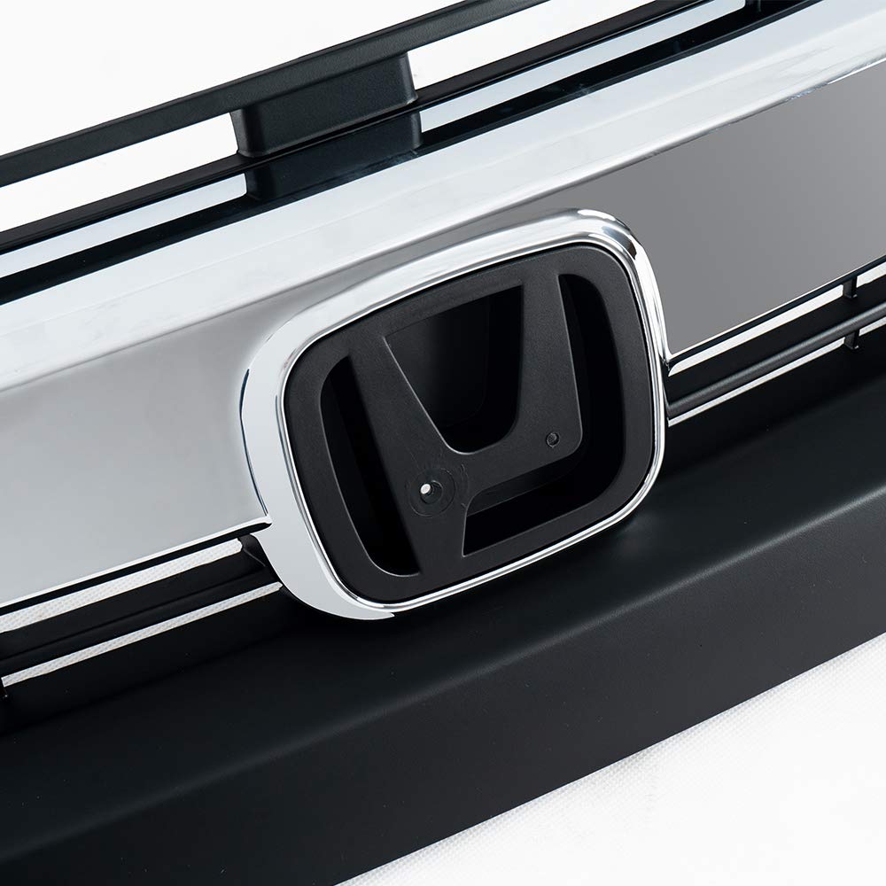 G-PLUS Factory Style Gloss Front Upper Bumper Grille Hood Compatible With CIVIC 16-18 GRILLE （Chrome）