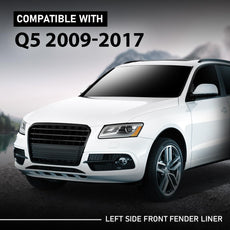 G-PLUS Front Fender Liner for Audi Q5 SQ5 2009-2017 Left Side Front View