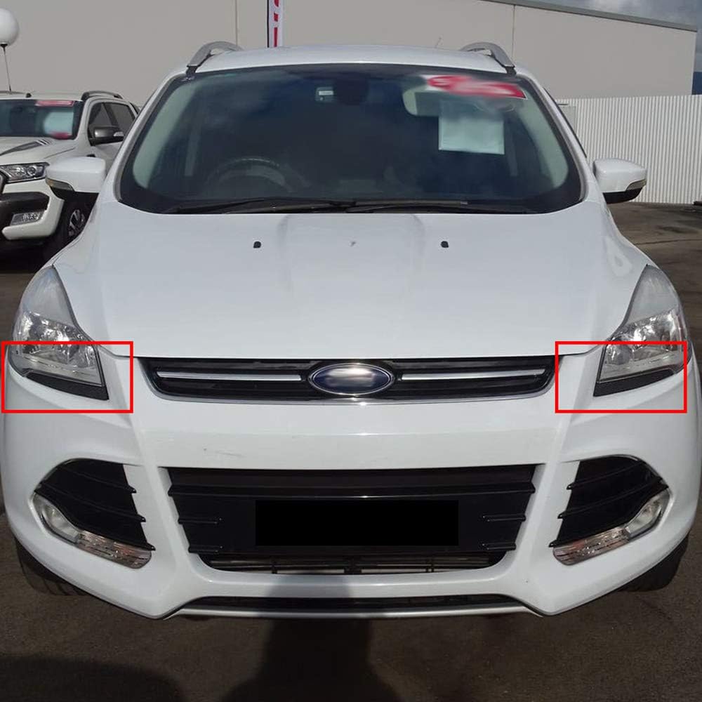 G-PLUS Left Right Headlight Lower Trim Molding Grille Replacement Compatible with Ford Escape S Sport Utility 4-Door 2013 2014 2015 2016 CJ5Z13008D CJ5Z13008C