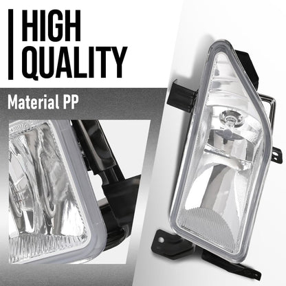 G-PLUS Pair Fog Lights Bumper Driving Lamps Left+Right Compatible with Honda Pilot 2006 2007 2008 33951S9VA11, 33901S9VA11 White