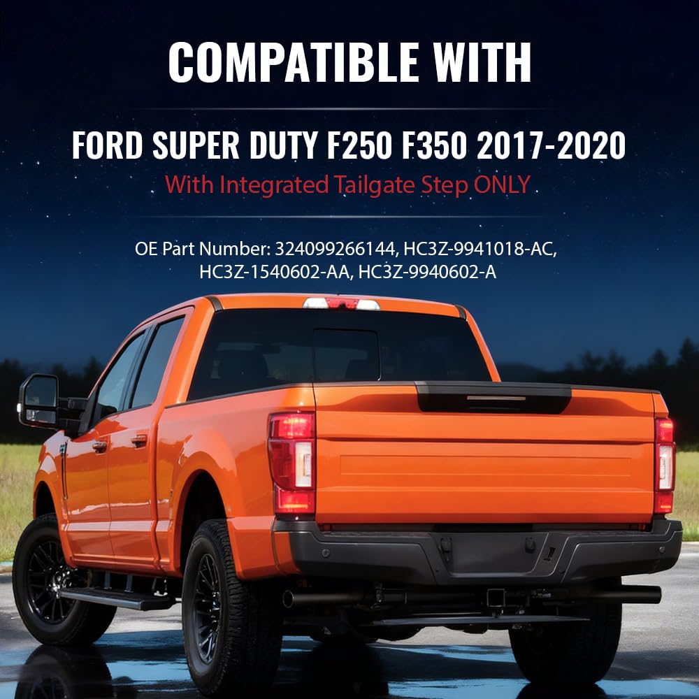 G-PLUS Complete Tailgate Cap Molding Kit Compatible with 2017-2020 Ford Super Duty F250 F350 HC3Z-9941018-AC, HC3Z-1540602-AA, HC3Z-9940602-A 324099266144