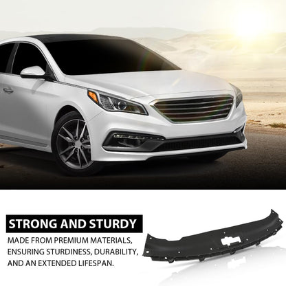 G-PLUS Front Upper Grille Radiator Assembly Compatible with Hyundai Sonata 2015-2017 Black