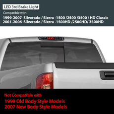 G-PLUS 3rd Brake Light for Chevy Silverado GMC Sierra 1500 2500 3500 1999-2006 LED Front View