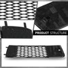 G-PLUS Pair Fog Light Cover Grille, Compatible with Audi Q7 2010-2015, Left Driver & Right Passenger Side 2PC, 4L0807697B, 4L0807698B