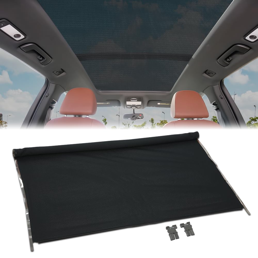 G-PLUS Black Sunroof Shade Cover Compatible with Audi Q5 2009-2017/VW Sharan syncro/4Motion 2011-2017/VW Jetta Variant 2008-2009/VW Golf Variant/Sport Wagen 2010-2014/VW Tiguan 2008-2017