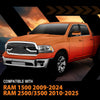 G-PLUS in-Channel Side Window Vent Visor Deflectors Rain Guards Compatible with Dodge Ram 1500 Classic Body Style Crew Cab 2019-2024; Fit Dodge Ram 2500 & 3500 Mega & Crew Cab 2010-2025 4 PCS Smoky