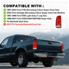 G-PLUS Red Tail Light w/o Bulbs & Wire Harness Fit Ford F150 Stepside 1997-2004/Fit Ford F250 1997-1999/Fit F250 F350 F450 F550 Super Duty 1999-2007 F85Z13405CA, FO2800117 Driver SideAssembly