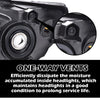 G-PLUS Headlights Compatible with Toyota Tundra 2007-2013/Compatible with Toyota Sequoia 2008-2017 Headlamps Pair Halogen Smoky Lens Black Housing Amber Reflector,faros delanteros