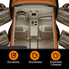 G-PLUS Floor Mats Fit Ford F150 SuperCrew Cab 2009 2010 2011 2012 2013 2014 TPE Custom Fit All Weather Full Cover Protection Floor Liners 1st & 2nd Row Trunk Mats Accessories,alfombras para carro