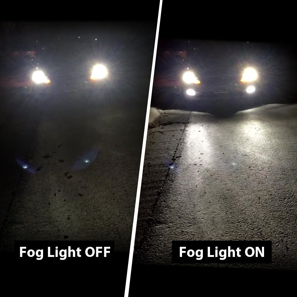Fog Lights Clear Lens Front Driving Light Assembly Compatible with Ford Mustang Cobra 03-04/Focus(SVT Models Only) 02-04/Escape 05-07 for Lincoln LS 2002