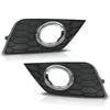 G-PLUS Front Bumper Fog Light Lamp Frame Covers w/Hole Compatible with Nissan Sentra 2016-2019 622564AF0B 622574AF0B NI1039142 NI1038142 LH&RH