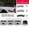 G-PLUS Four-fold 8FT Bed Vinyl Soft Truck Bed Tonneau Cover Black Compatible with 1999-2017 Ford F250/F350 Super Duty