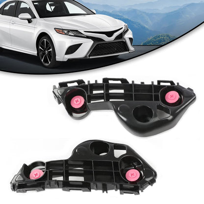 G-PLUS Bumper Bracket Retainer Front Pair Beam Mount Support Compatible with Toyota Camry 2018-2024 Bumper Retainer Bracket Support 52536-33060 52535-33060